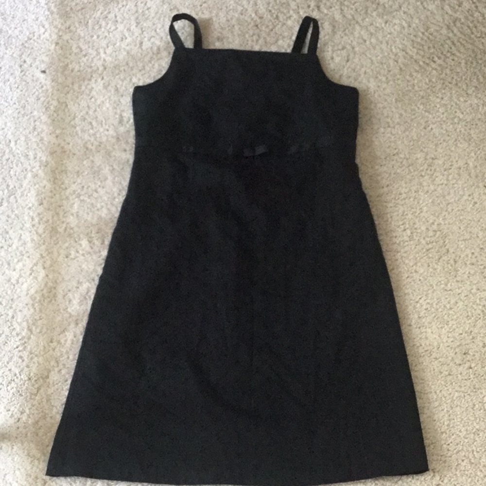 Maria Casero Neiman Marcus Girls Black Sleeveless Dress High Waited Bow Girls 14
